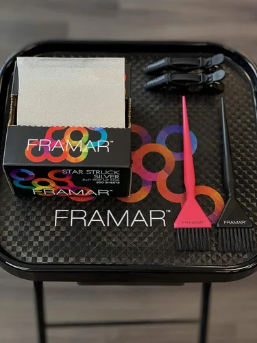 Vista 4 de FRAMAR Star Struck Silver Pop Up - 500 unidades, duraderas, láminas en relieve para teñir el cabello, prácticas, precortadas a 5 x 11 pulgadas