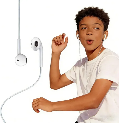 Vista 2 de Paquete de 2 auriculares tipo C con cable para iPhone 15 16 16e 17 Pro Max, auriculares USB C con micrófono y auriculares con cancelación de ruido