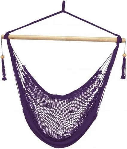 Vista 11 de Bliss Hammocks BHC-412FR - Silla hamaca con flecos de cuerda de isla de 40 pulgadas con herrrajes para colgar y barra separadora, para usar al aire