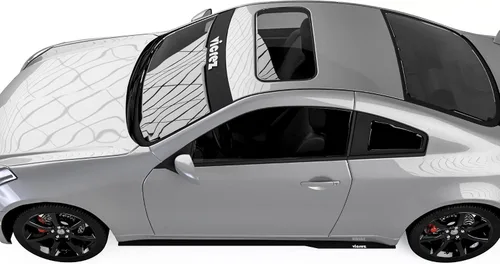Vista 6 de Vicrez Divisores de falda lateral vz100601 Compatible con Infiniti G35 Coupe 2003-2007 negro