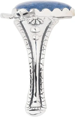 Vista 4 de Pulsera de plata de ley con piedras preciosas de flecha tamaño S M L Metal howlita