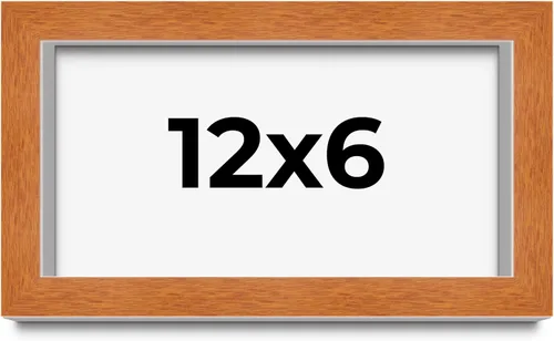 Vista 74 de Marco de 3 x 3 pulgadas de madera maciza de nuez y miel marrón con plexiglás acrílico UV, respaldo de tablero de espuma y accesorios para colgar