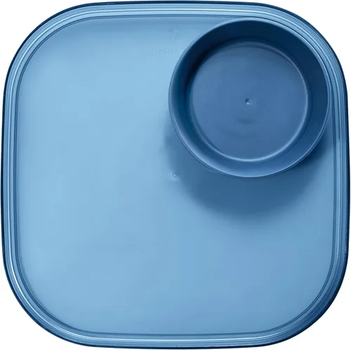 Vista 2 de madesmart dipware - Bandeja de 3 tazones, apilables y extraíbles para embutidos, guacomole, aperitivos, verduras, apto para lavavajillas y Azul