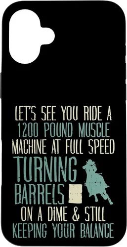 Vista 23 de 1200 Pound Muscle Turning Barrels Racing Rodeo Horse Gift Case for iPhone 17
