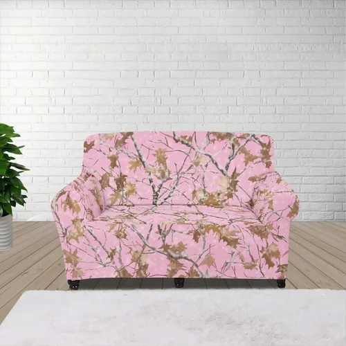 Vista 47 de ZOUTAIRONG Fundas elásticas para sofá con estampado de ramas de camuflaje 3D para sofá, funda para muebles de un solo cojín, decoración del hogar u