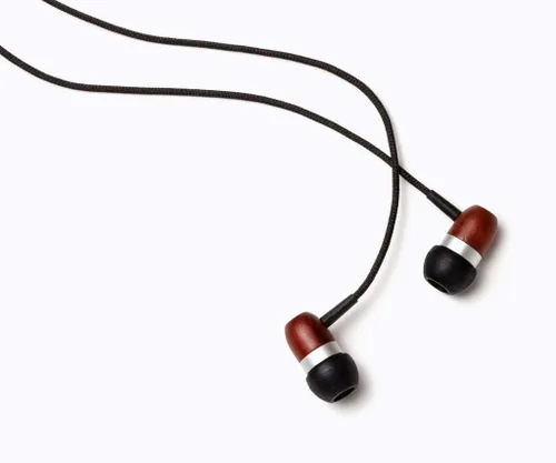 Vista 2 de Auriculares de madera sinfónicos de alta calidad con cable (conector de 0.1 in) sonido de graves profundos, sonido 3D, control de volumen