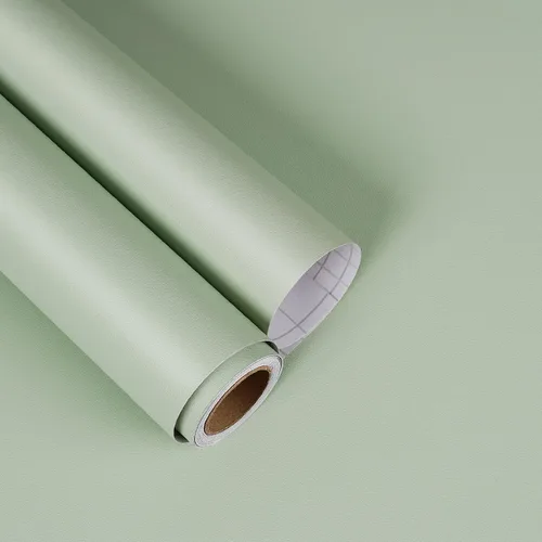Vista 22 de YENHOME Papel tapiz de color liso morado para gabinetes, regreso a la escuela, 17.7 x 80 pulgadas, papel tapiz de despegar y pegar de color morado