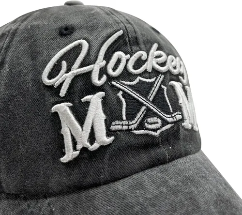 Vista 5 de Waldeal Gorra de béisbol ajustable para mujer con bordado para mamá de hockey
