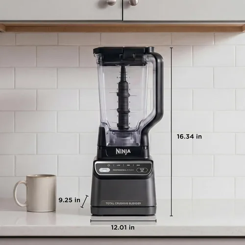 Vista 7 de Ninja Licuadora profesional Licuadora de batidos, mezcladora de bebidas, molinillo, trituradora de hielo Tecnología Total Crushing™, preajustes