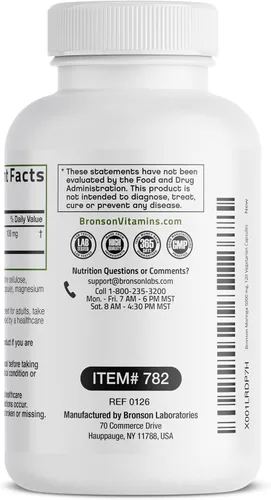 Vista 5 de Bronson Moringa Extra Strength Cápsulas Moringa Oleifera en polvo, 120