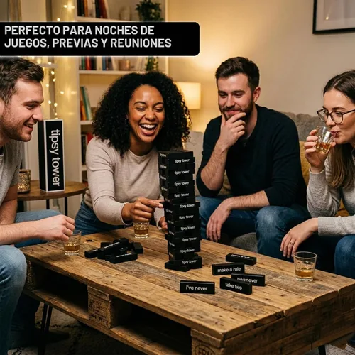 Vista 7 de Jenga Tipsy Tower, juego para beber