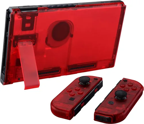 Vista 4 de eXtremeRate - Placa trasera para Nintendo Switch Console NS Joycon con carcasa de mando de mano con botones de juego completo carcasa de repuesto