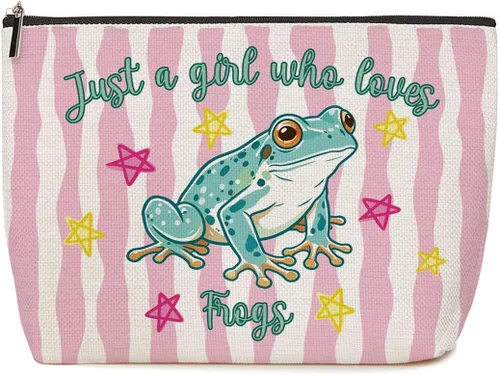 Vista 18 de Lovdazzles Dragon Gifts for Girls Makeup Bag Funny Animal Cosmetic Bag Gifts for Dragon Lovers Women, Just A Girl Who Loves Dragons, Christmas