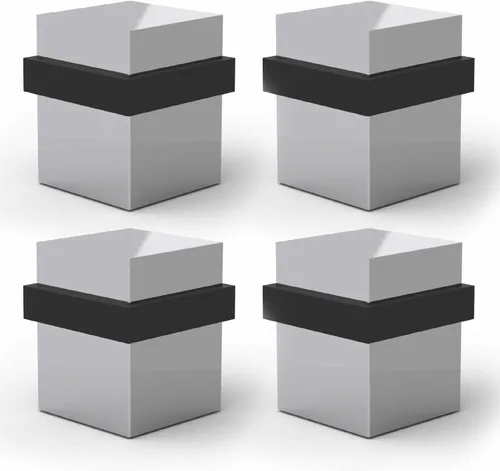 Vista 18 de Mega Handles Tope de Puerta de Piso, Tope Negro de Instalación Rápida Protector de Pared, Protectores de Pared contra Pomos de Puerta, Tope