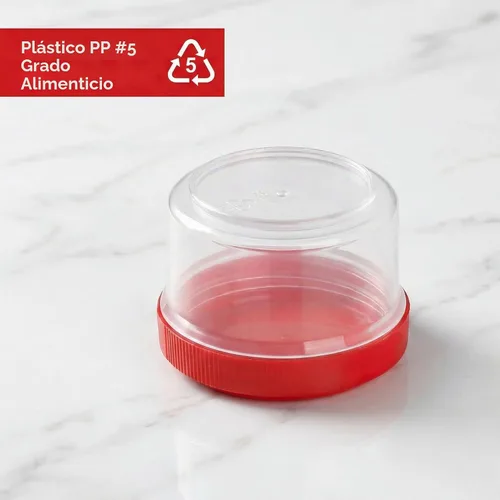 Vista 3 de Elsjoy Paquete de 30 recipientes para condimentos con tapa, recipiente de aderezo de ensalada de 1.18 onzas, recipiente pequeño de almacenamiento