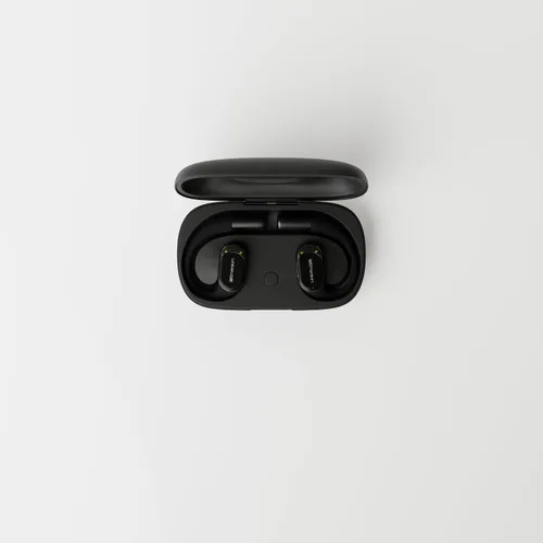 Vista 8 de Emerson NoiseZero Auriculares inalámbricos de oreja abierta con micrófono ENC, audio enfocado en la privacidad para llamadas claras, auriculares