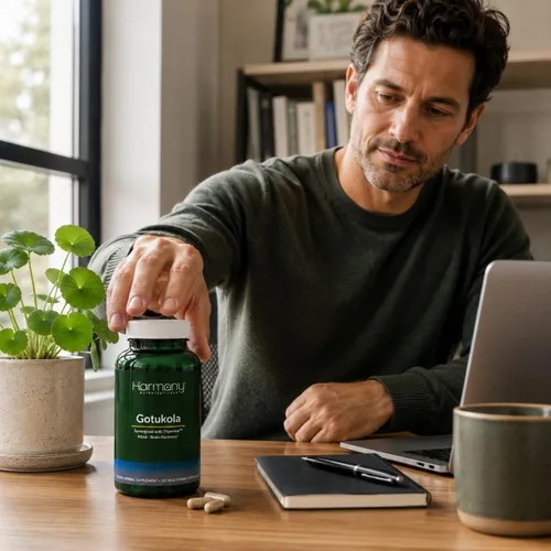 Vista 7 de Harmony Nutraceuticals Gotu Kola Supreme, Centella asiática con triperina, 120 cápsulas vegetarianas, fabricadas en Estados Unidos