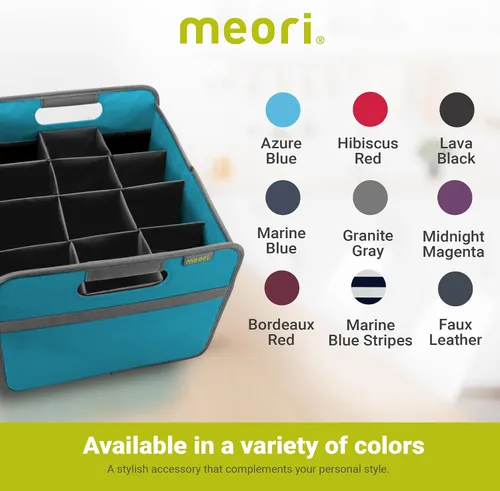 Vista 7 de Meori - Portabicicletas plegable para almacenamiento de vino Azul Azure