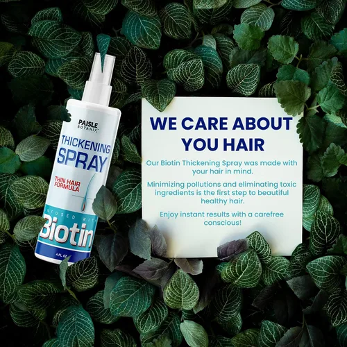 Vista 6 de Suero engrosador de cabello con biotina para el crecimiento y el volumen del cabello, bloqueador DHT para la prevención de la pérdida de cabello
