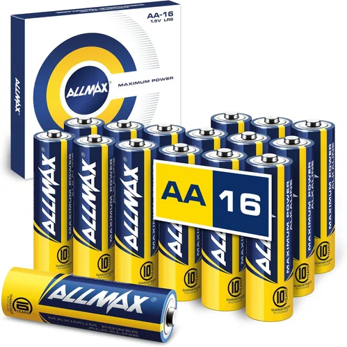 Vista 9 de Allmax - Pilas alcalinas doble A AA de máxima potencia (12 unidades) – Diseño ultra duradero, a prueba de fugas, vida útil de 10 años, máximo