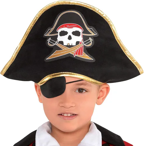 Vista 2 de Amscan 8400019 - Disfraz de capitán pirata para niños 4-6 1 juego