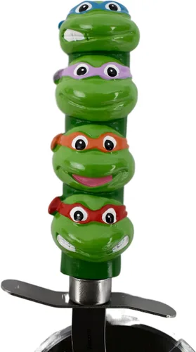 Vista 3 de Teenage Mutant Ninja Cortador de pizza de tortugas Cortador de pizza TMNT Cortador de rueda de pizza TMNT Suministros de fiesta de pizza TMNT