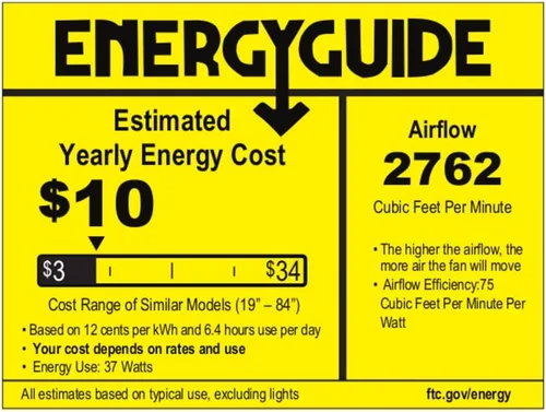 Vista 15 de Progress Lighting AirPro Collection - Ventilador de techo Hugger de 52 pulgadas