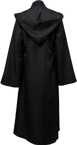Vista 3 de Men's Cosplay Cloak Robe Costume Halloween Tunic Hooded Uniform