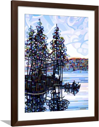 Vista 14 de AllPosters Mandy Budan - Impresión giclée de pared con marco negro de Haliburton Morning on Black Frame de 12 x 16 pulgadas
