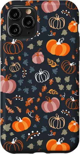 Vista 28 de iPhone 13 Otoño Hojas Caídas Calabaza Cosecha de Especias Feliz Otoño