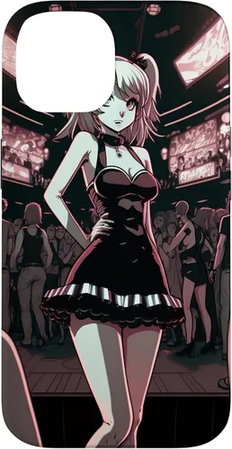 Vista 4 de Funda de dibujos animados para iPhone 11 Sexy Japonesa Gótica Chica Gótica Anime