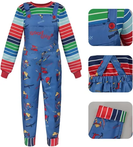Vista 4 de Lagusida Disfraz de Chucky adulto para hombre