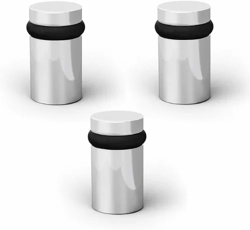Vista 37 de Mega Handles Tope de Puerta de Piso, Tope Negro de Instalación Rápida Protector de Pared, Protectores de Pared contra Pomos de Puerta, Tope