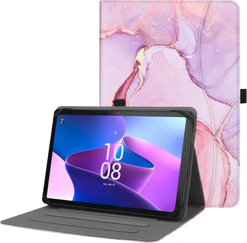 Vista 13 de HGWALP Funda universal para tablet de 9, 9.7, 10.1, 10.2, 10.5, 10.9 y 11 pulgadas, funda para tablet con múltiples ángeles de visión con correa