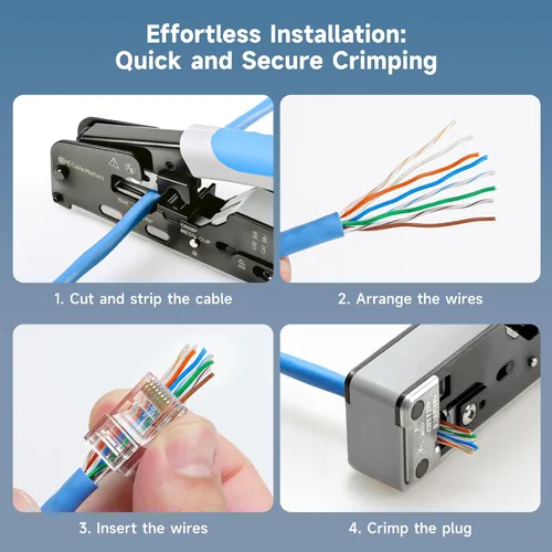 Vista 5 de Cable Matters - Paquete de 50 conectores RJ45 de paso Cat 6