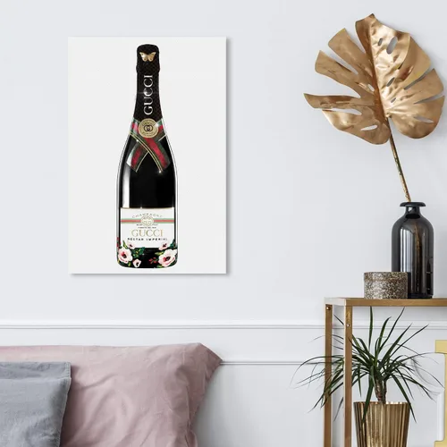 Vista 4 de The Oliver Gal Artist Co. Lienzo decorativo para pared, diseño italiano de champán y bebidas alcohólicas, 16 x 24 pulgadas