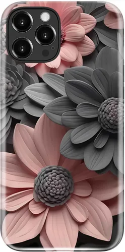 Vista 111 de LUMARKE Funda para iPhone 14/iPhone 13, lindo Y2K floral, carga inalámbrica Mosaico Tortuga Shell