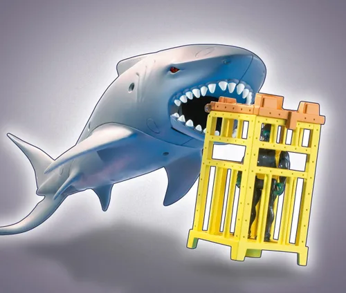 Vista 12 de Mattel Matchbox Mega Rig Shark Adventure