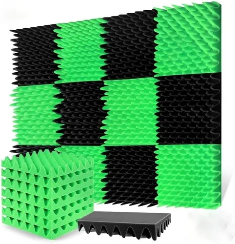 Vista 2 de 12Pcs Noise Protection Acoustic Foam Soundproof Panel Self-Adhesive Bedroom Wall Noise Isolation Sopnge Padding Sound Treatment
