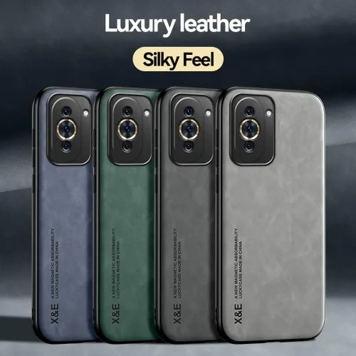 Vista 4 de Kepuch Funda Silklike para Huawei Nova 10 - Cubierta Parachoques Placa De Metal Incorporada Para Huawei Nova 10 - Negro