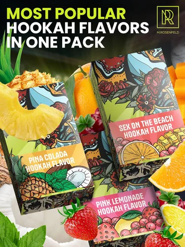 Vista 4 de Juego de mini sabores de cachimba de cóctel – 3 x 1.76 oz sabor a cachimba sin tabaco para tu tazón de cachimba