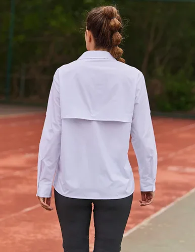 Vista 4 de Pinspark Camiseta de pesca con protección solar para mujer