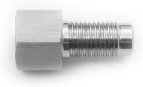 Vista 23 de Autobahn88 Montaje de extremo de manguera de freno de acero inoxidable - Reductor 1/2 NPT macho a 1/4 NPT macho