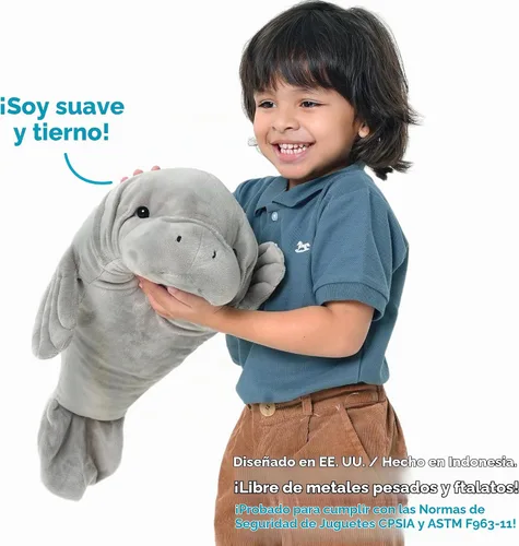 Vista 3 de TigerHart Morgan el Manatí - Peluche de 21 Pulgadas (Nueva Edición)