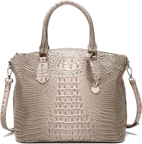 Vista 9 de Makcr Joacbv Bolso Satchel para Mujer Bolso Bandolera Largo Elegante Bolso Tote Asa Superior Cuero Vegano Bolsos de Mano para Damas Patrón en Relieve