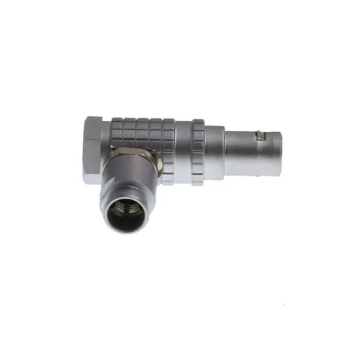 Vista 4 de HangTon FHG.0B - Conector de alimentación de ángulo recto de 2 pines, enchufe circular de cable macho para ARRI, monitor de cámara, batería EVF