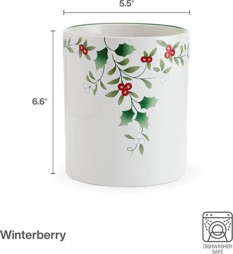 Vista 2 de Pfaltzgraff Winterberry Recipiente/Soporte Tipo Crock para Utensilios de Cocina