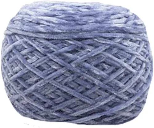 Vista 7 de Hilo de chenilla de 8 oz/250 g, hilo de chenilla de terciopelo para bricolaje, hilo de chenilla marrón café de lujo voluminoso para bufanda