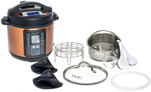 Vista 8 de Yedi Houseware Paquete de freidora de aire de pantalla digital 9 en 1, con recetas sin fin y kit de accesorios de lujo, 6 cuartos de galón
