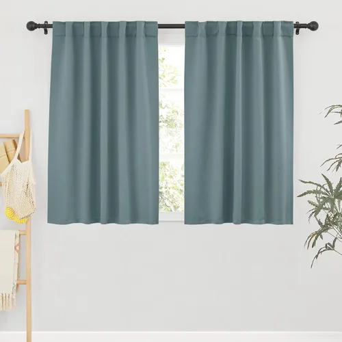 Vista 107 de RYB HOME Cortinas 100% opacas para autocaravana, aislamiento térmico, oscurecimiento total de la habitación, cortinas reductoras de ruido
